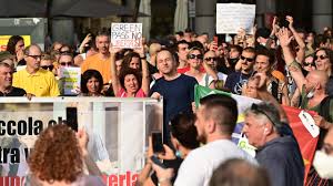 The ‘green pass’, available from 1 july, will serve as proof that the individual has been vaccinated against covid. Thousands Protest Against Covid Health Pass In Italy Deccan Herald
