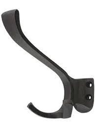 Smooth Surface Cast Iron Triple Coat Hat Hook Hat And Coat Hooks Coat Hooks Hat Hooks