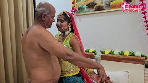 Steamy bhabhi BONED by her older Indian father in law and face-plumbed like  a professional