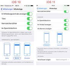 Kehre in das hauptmenü der einstellungen zurück, wähle. Whatsapp Vorschau Auf Dem Iphone Ausblenden Iphone Ticker De