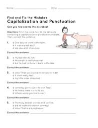 Find And Fix The Mistakes Capitalization And Punctuation Worksheet Education Com In 2020 Punctuation Worksheets Punctuation Writing Mechanics