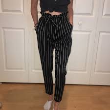 Fashion Nova Pants Jumpsuits Fashion Nova Paperbag Striped Marcela Pants Poshmark