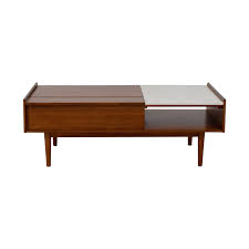 49 Off West Elm West Elm Mid Century Pop Up Walnut And Marble Coffee Table Tables In 2020 Coffee Table Elm Coffee Table West Elm Coffee Table