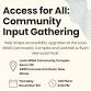 Access for All: Community Input Gathering event image