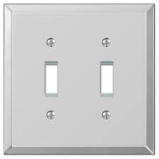 Venetian mirrors, rococo mirrors, frameless. Mirror Clear Acrylic 2 Toggle Wall Plate Transitional Switch Plates And Outlet Covers By Amertac Houzz