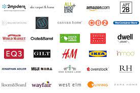 Are you looking for a list of furniture brands you'll be proud to bring into your home? 30 Best Modern Furniture Stores Where You Can Shop Online Mymove Furniture Store Logo Furniture Stores Online Best Online Furniture Stores