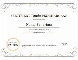 Dan file tersebut bisa anda download/unduh secara gratis pada bagian. Sertifikat Penghargaan