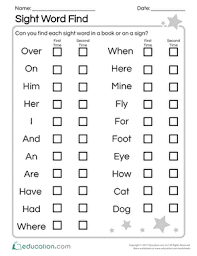 browse printable sight word worksheets education com