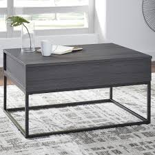 Part of urlander collection from ashley. Signature Design By Ashley Yarlow Lift Top Cocktail Table In Black And Gray Nebraska Furniture Mart