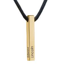 Engrave men's gold jewellery with your own special message for that personal touch. Men S Jewelry Myka Formerly My Name Necklace