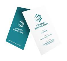 Assortment of paper stock such as premium, pearl metallic and silk laminated. Custom Standard Business Cards Professional Business Card Printing