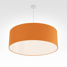 With chrome details a black cord and ca. Lamp Shade Pendant Light Orbis Orange