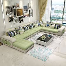Living Room Furniture Modern L Shaped Fabric Sectional Sofa Set Design Couches For Living Room With Chaise Longue Ottoman Corner Sofa Design Living Room Sofa Design Living Room Sofa
