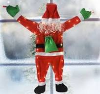 Amazon.com: Christmas Hanging Santa Claus, 43.3 Inch LED ...
