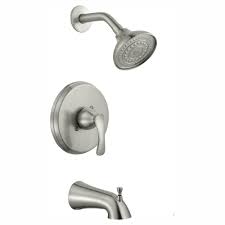 Maybe you would like to learn more about one of these? Glacier Bay Edgewood Single Handle 1 Spray Tub And Shower Faucet In Brushed Nickel Valve Included Hd873x 4004 The Home Depot