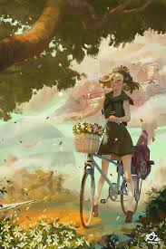 Easy basket of flowers painting. Little Girl Picking Flowers On Behance