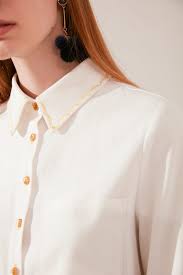 How to attach a patch to a shirt. Skye Embroidered Collar Shirt