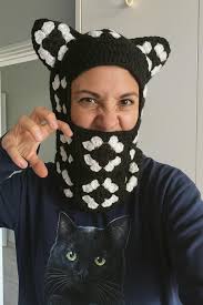 Black Balaclava With Ears