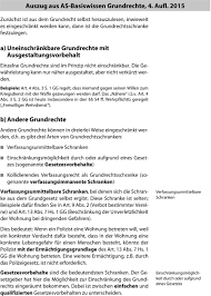 Gg nur dann solches kollidierendes verfassungsrecht, wenn durch auslegung dahingehende wertung (z.b. Musterklausur Offentliches Recht Grundrechte Pdf Kostenfreier Download