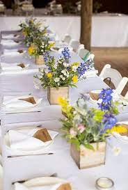 55 Boho Rustic Wildflower Wedding Ideas On Budget Wildflower Wedding Wedding Flowers Wildflowers Rustic Wedding Centerpieces