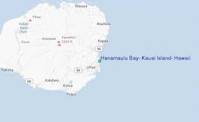 hanamaulu bay kauai island hawaii tide station location guide