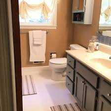 Before deciding on bathroom color schemes, it's a good idea to spend some time exploring bathroom colors and ideas. Real Girl S Realm Guest Bathroom Update With Rust Oleum