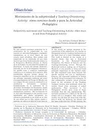 PDF) Movimiento de la subjetividad y Teaching-Orienteering Activity: