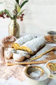 Einfacher Stollen Mit Weisser Schokolade Pistazien Und Kandierten Mandarinen Rezept Mit Video Kitchen Stories Rezept Pistazien Vegetarisches Weihnachtsessen Stollen Rezept