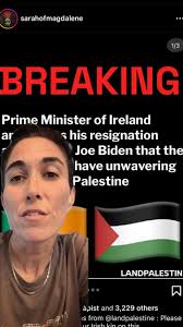 Leo Varadkar and I are breaking up after this post. As he is with Ireland.  , And I’d ask all those sharing this as good news or as 🍉solidarity to  listen to Irish voices. It’s not that and we need to ...