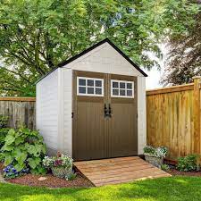 Rubbermaid Big Max 7 Ft X 7 Ft Storage Shed 2035892 The Home Depot In 2020 Shed Landscaping Backyard Sheds Backyard Storage Sheds