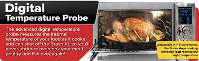 Check spelling or type a new query. Amazon Com Nuwave Bravo Xl 1800 Watt Convection Oven With Crisping And Flavor Infusion Technology Fit With Integrated Digital Temperature Probe For Perfect Results 12 Programmed Presets 3 Fan Speeds 5 Quartz Heating Elements Precision
