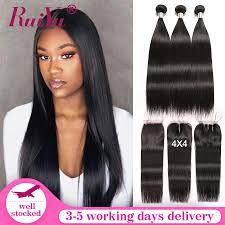 Elfin hair aliexpress peruvian straight. Peruvian Straight Hair Bundles With Closure Remy Human Hair Bundles With Lace Closure With Baby Hair Ruiyu Hair Swiss Lace Bundles With Closure Bundles With Closure Straightbundles With Lace Closure Aliexpress