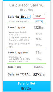 Copierea de continut din prezentul site este supusa regulilor precizate. Calculator Salariu Brut Net Net Brut Simplu Si Rapid