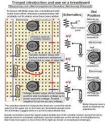 Electronics Trimpot Introduction And Insertion Into A Breadboard Diagram I Show How To Wire The Trimpot If You Voltage Divider Electronics Cool Things To Buy