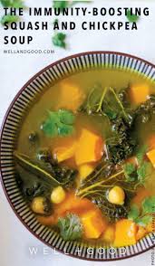 An Immunity Boosting Squash And Chickpea Soup Well Good Food Superfood Recipes Recipes