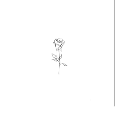 It can be placed in different parts of the body, but mostly it is placed in the arm, shoulder or legs. Drawing Small Rose Outline Tattoo Drawing