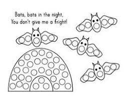 Bat Mini Bingo Marker Page From Making Learning Fun Do A Dot Learning Printables Fall Preschool Activities
