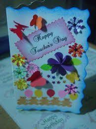 | we made a crumpled paper flower vase card for mother's day, this can be modified for teacher's day too. Teachers Day Greeting Card Designs Handmade Greeting Cards Near Me