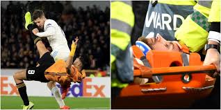 Jimenez suffered a horrific fractured skull during a premier league meeting with arsenal, with the mexican having clashed heads with former gunners. Raul Jimenez Knocked Out An Opponent So Bad They Needed A Neck Brace