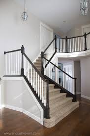 Find the correct angle of the stairs. How To Paint Stain Wood Stair Railings Oak Banisters Spindles Without Sanding