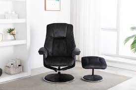 Home > living > swivel chairs. Gfa Denver Swivel Recliner Chair With Footstool Liquorice Fabric Cfs Furniture Uk