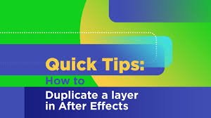 Efek yang diberikan pada teks adalah teks muncul dengan menghantam background sehingga menggetarkan kamera. How To Duplicate A Layer In After Effects Youtube