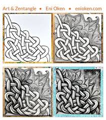 Differenzierungsaufgaben, farbenlehre, grafik, zeichnung, goldener schnitt + zeichenmaschinen. Toodles And Knots Eni Oken Zentangle Muster Malen Und Zeichnen Zeichnungen