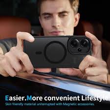 ZYIMOU Funda para Xiaomi Redmi Note 13 Pro Plus 5G Compatible con MagSafe,  Magnética Carcasa Protección de Cámara Translúcida Mate Trasera PC Respaldo  TPU Bisel Caso