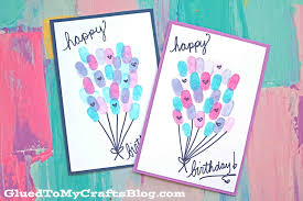 Clap along if you feel like a room without a roof. Thumbprint Birthday Balloons Card Idea For Kids To Make