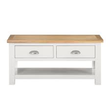 For fast and free delivery choose oak world. Willow Coffee Table In Painted Two Tone Cream Oak With Storage Furniture123