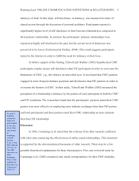 Do not start a new page for each heading. Apa Sample Paper