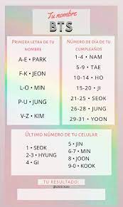 Gracias al trivial de bts no solo podremos poner a prueba nuestros conocimientos sobre el grupo coreano, sino que. Crea Tu Nombre Con Tu Grupo Favorito Kpop Insta Stories Juego Juegos Para Whatsapp Preguntas Para Whatsapp Preguntas Divertidas