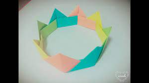 How to make a paper crown. How To Make A Paper Crown Paper Origami Youtube