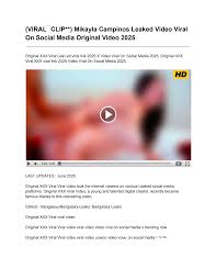 VIRAL▔CLIP**) Mikayla Campinos Leaked Video Viral On Social Media Original  Video 2025